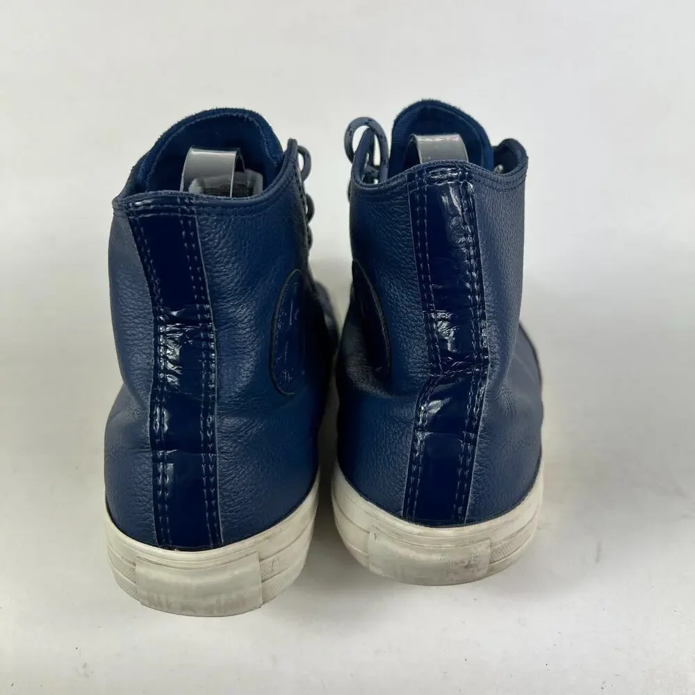 Converse CTAS Hi Limo Sneaker Womens 9 Blue Leather Skateboard Shoes 163338C - Picture 7 of 10